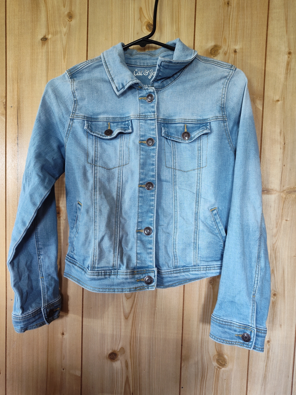 Cat & Jack Light Wash Blue Girls Denim Jacket